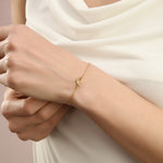 Pfer Letter-Q Armband Gold