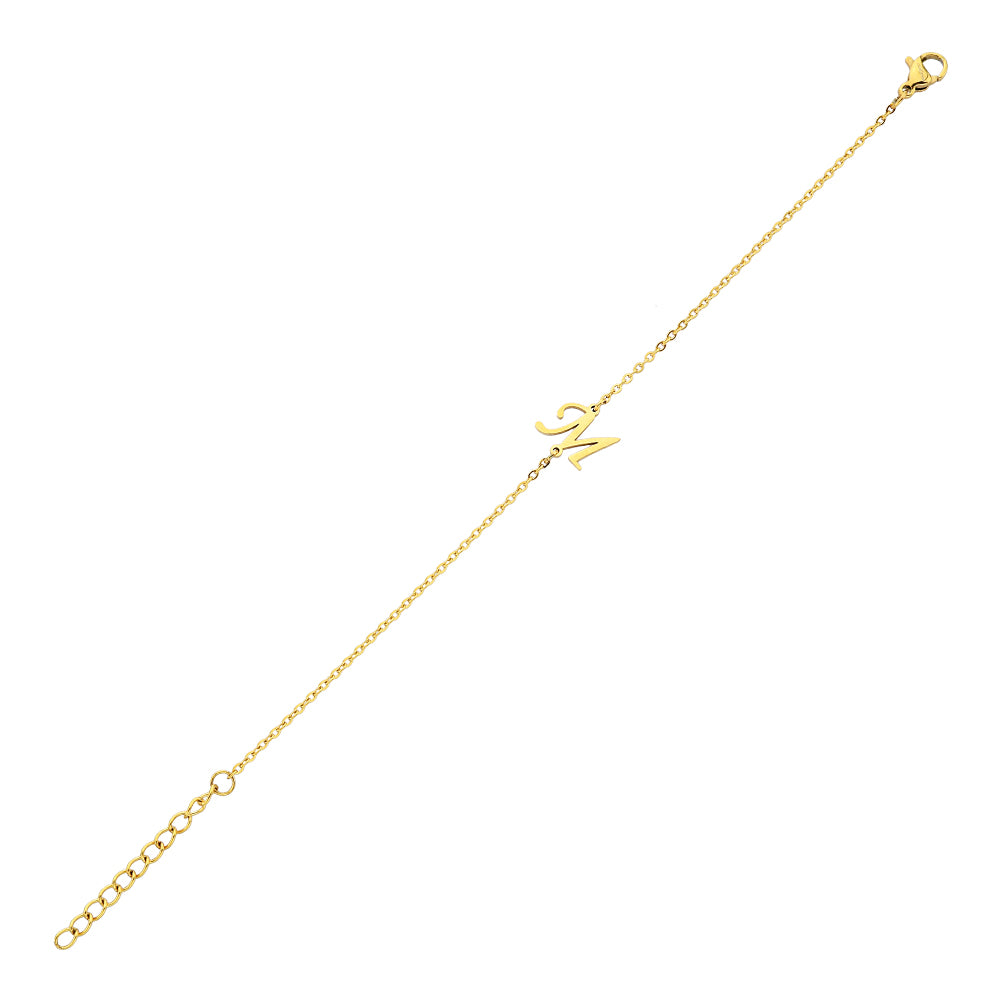 Pfer Letter-M Armband Gold