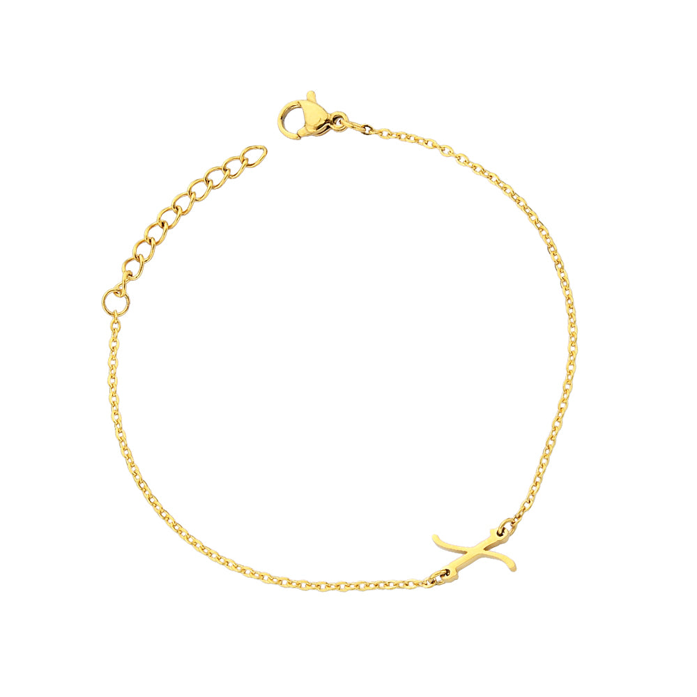 Pfer Letter-X Armband Gold
