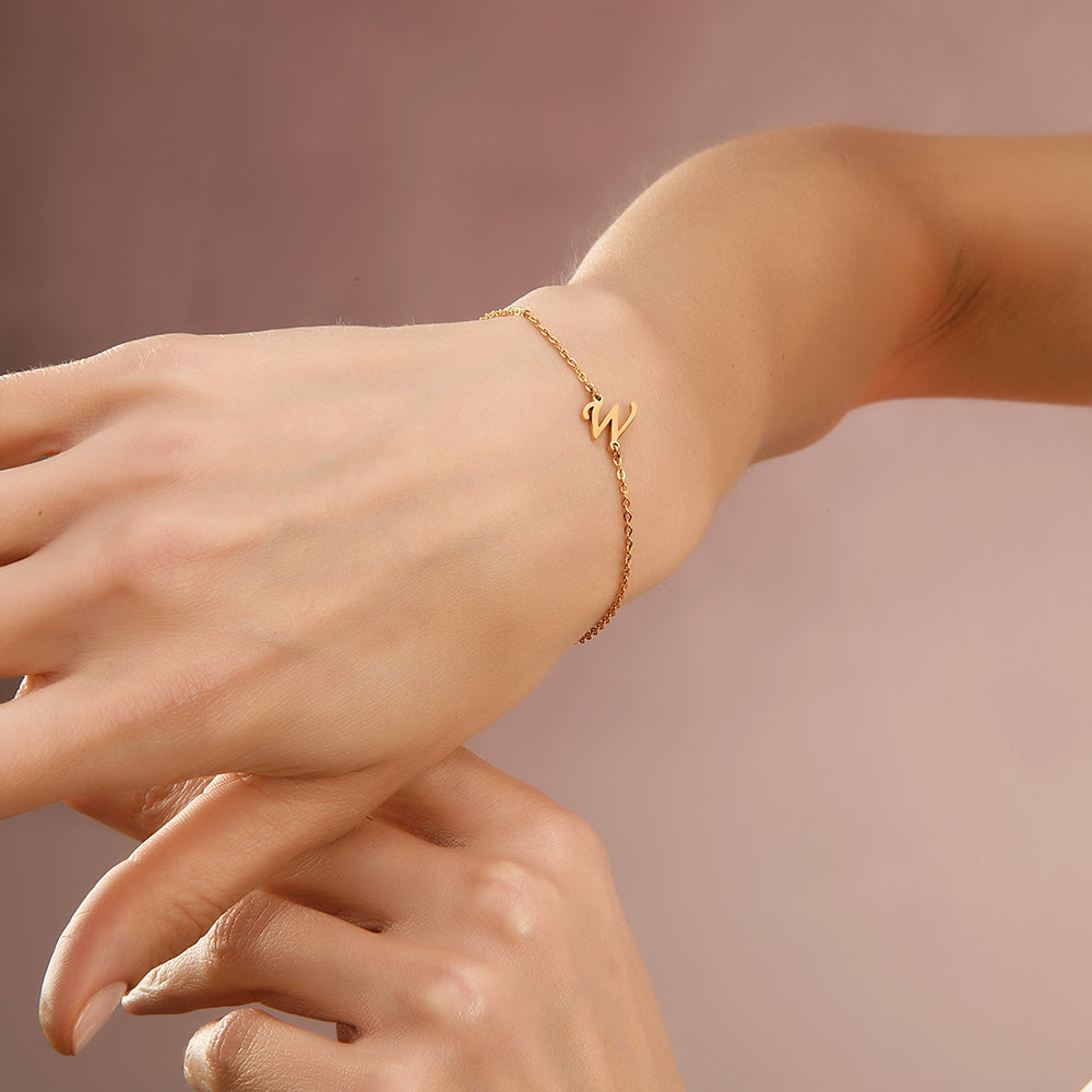Pfer Letter-W Armband Gold