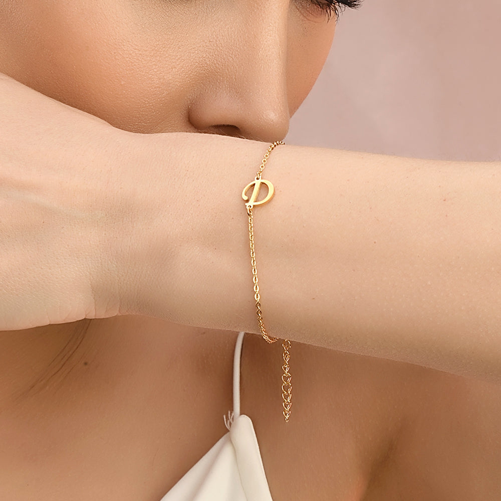Pfer Letter-D Armband Gold