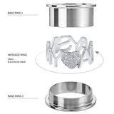 ALWAYS IN MY HEART Ring Set