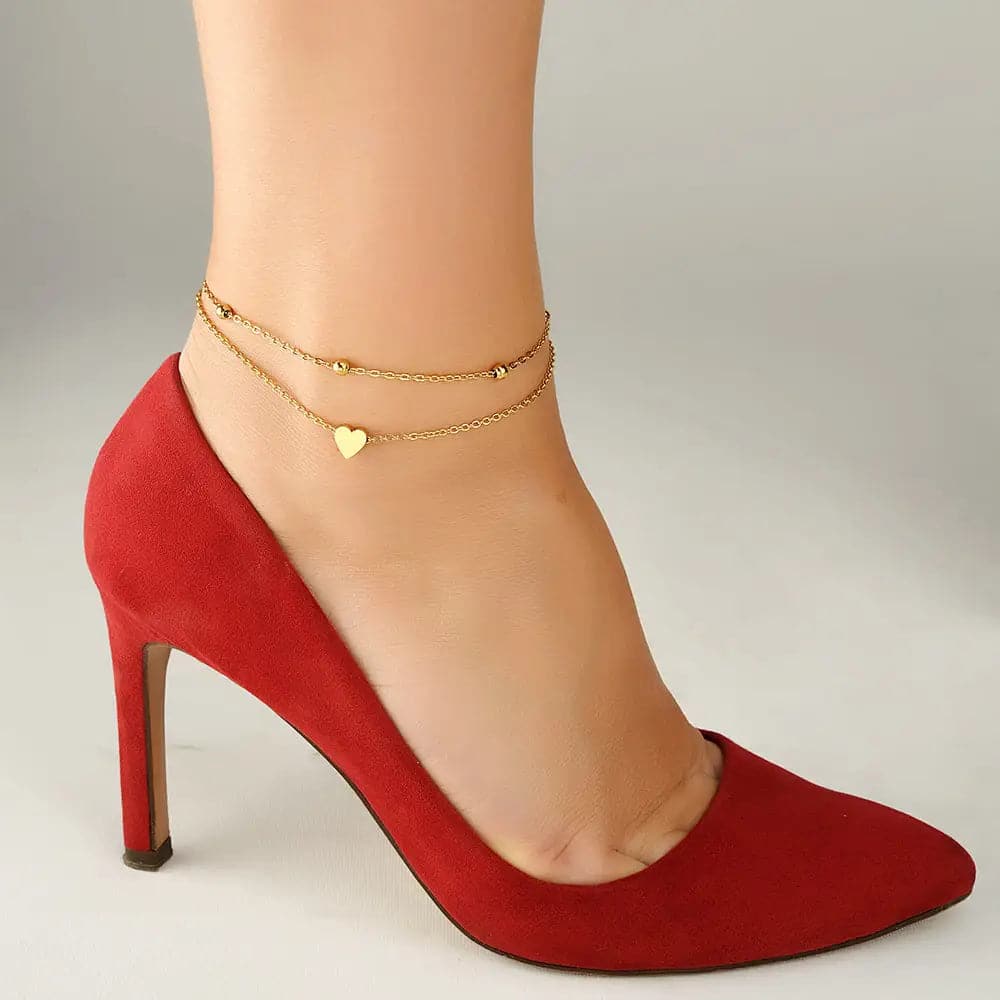 Asset Fußkette Gold