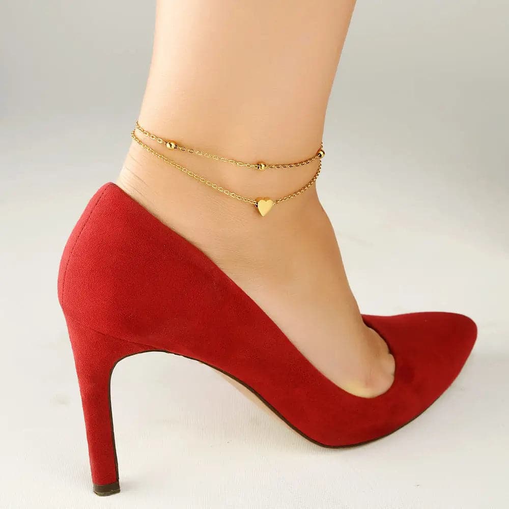 Asset Fußkette Gold