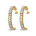 Bicoler Ohrringe Gold