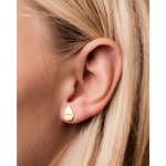 'GRATEFUL' drop earrings gold