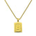Lost Letter-B Halskette Gold