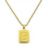 Lost Letter-C Halskette Gold