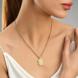 Lost Letter-D Halskette Gold