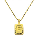 Lost Letter-E Halskette Gold