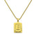 Lost Letter-E Halskette Gold