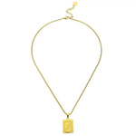 Lost Letter-F Halskette Gold