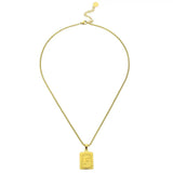 Lost Letter-F Halskette Gold