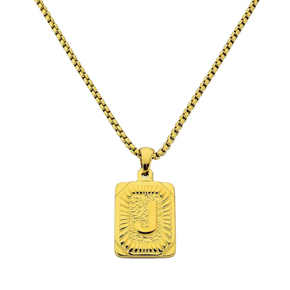 Lost Letter-J Halskette Gold