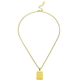 Lost Letter-K Halskette Gold