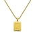 Lost Letter-K Halskette Gold
