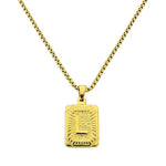 Lost Letter-L Halskette Gold