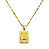 Lost Letter-L Halskette Gold