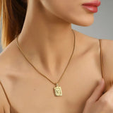 Lost Letter-M Halskette Gold