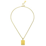 Lost Letter-M Halskette Gold