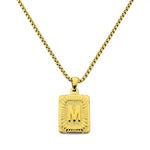 Lost Letter-M Halskette Gold