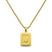 Lost Letter-M Halskette Gold