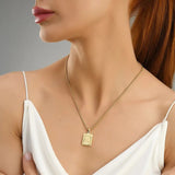 Lost Letter-N Halskette Gold
