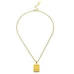 Lost Letter-N Halskette Gold