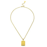 Lost Letter-N Halskette Gold