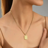 Lost Letter-P Halskette Gold