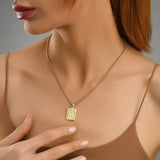 Lost Letter-R Halskette Gold