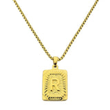 Lost Letter-R Halskette Gold