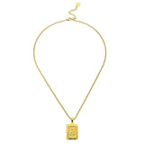Lost Letter-R Halskette Gold