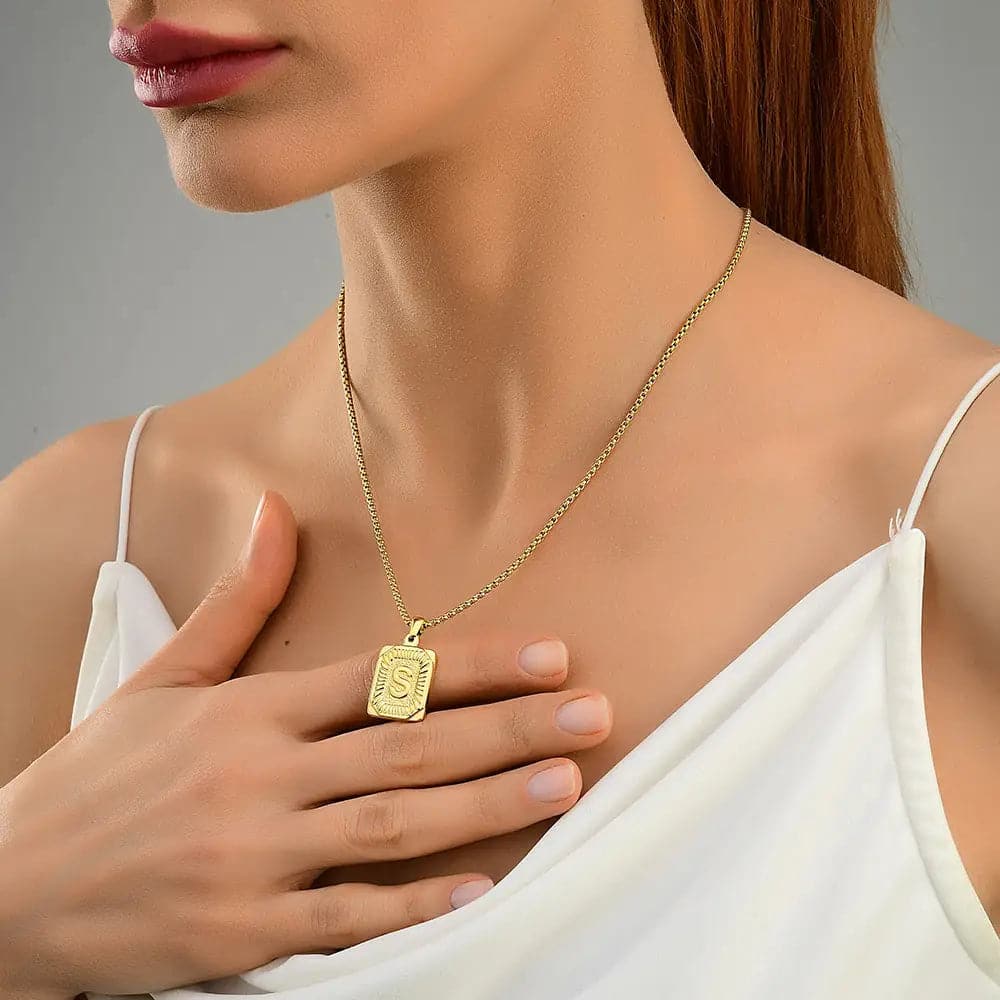 Lost Letter-S Halskette Gold
