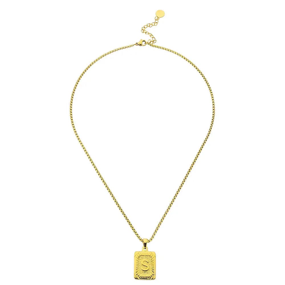 Lost Letter-S Halskette Gold