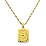 Lost Letter-S Halskette Gold