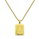 Lost Letter-T Halskette Gold