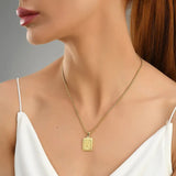 Lost Letter-V Halskette Gold