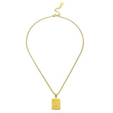 Lost Letter-W Halskette Gold