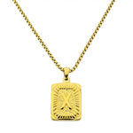 Lost Letter-X Halskette Gold