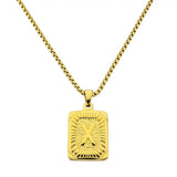 Lost Letter-X Halskette Gold