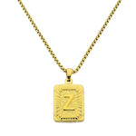 Lost Letter-Z Halskette Gold