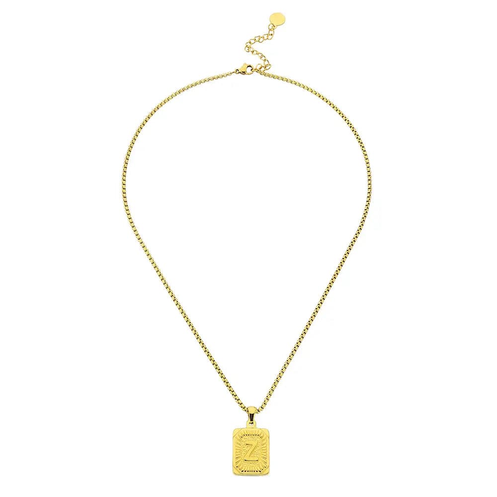 Lost Letter-Z Halskette Gold