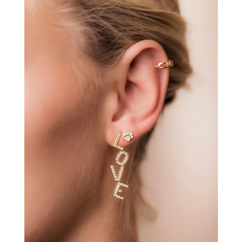 Love Letter Stud Earring