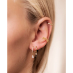 Mini Crystal Huggies gold