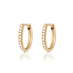 Mini Crystal Huggies gold