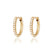 Mini Crystal Huggies gold