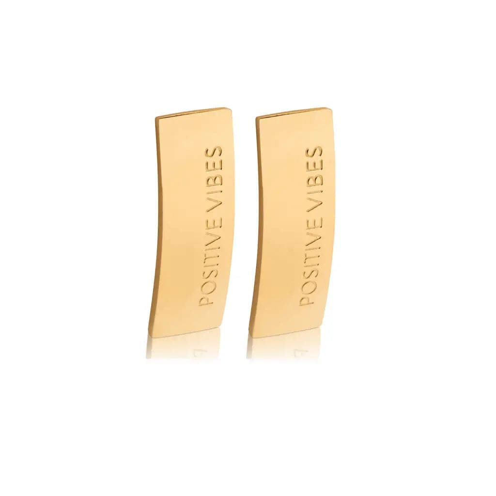 'POSITIVE VIBES' earrings