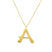 Ropi Letter-A Halskette Gold