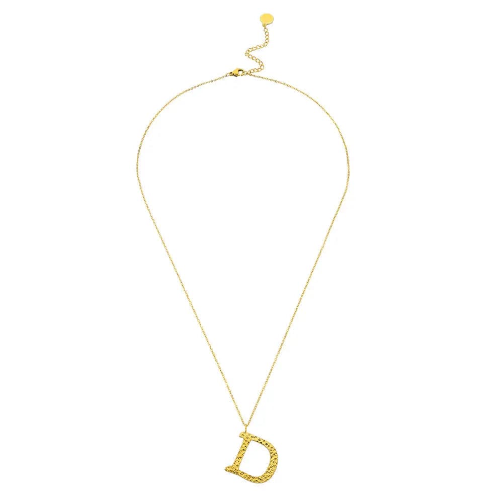 Ropi Letter-D Halskette Gold